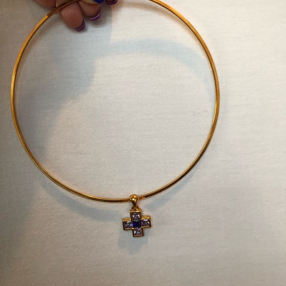 Gold tone wired choker - Picture 2 of 5